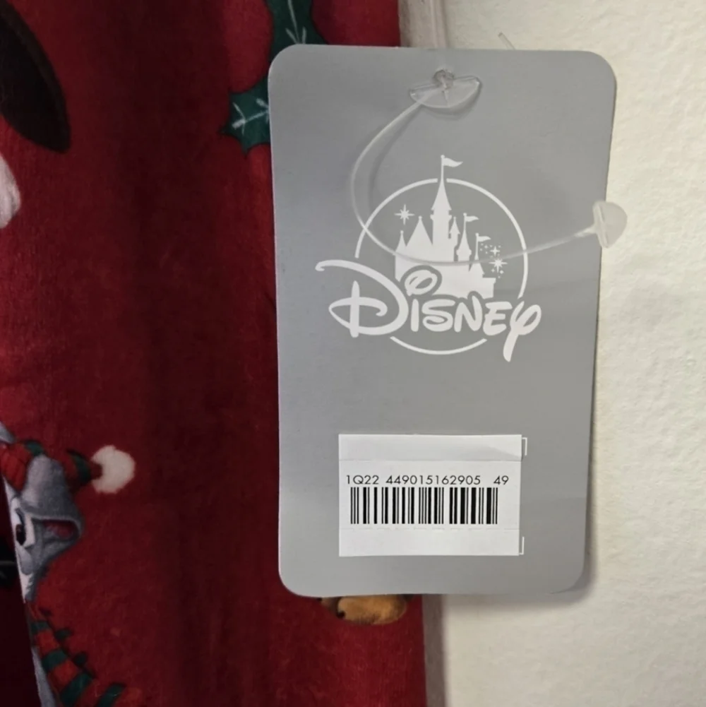 Disney Dogs Christmas Holiday Velour PJ Joggers Pants XL - Picture 9 of 10